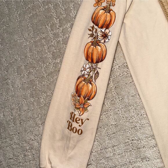 Simply Southern Long Sleeve Shirt Fall Ghost Pumpkin Youth Small New 100% cotton - Picture 6 of 7